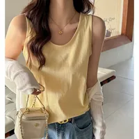 Spring And Summer New All-match Loose Lazy Style Bottoming Small Camisole Women's Inner Sleeveless Top sku image 13