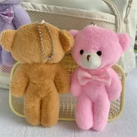Cute Girl Heart Plush Bow Bear Doll Holiday Gift Children's Backpack Keychain Pendant Wholesale main image 4