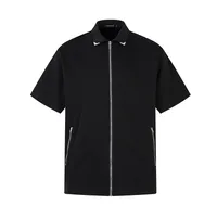 Jiayiku Men's  New Cleanfit Niche Design Zipper Shirt Summer Short-sleeved Superior Sense main image 1