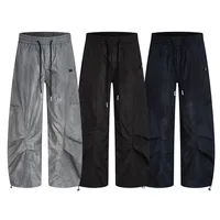 Jiayiku Trendy Brand  New American Style Retro Paratrooper Scimitar Casual Pants Men's And Women's Loose Pants With Wide Legs main image 5