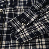 Jiayi Library Men's  Spring American Retro Cleanfit Patchwork Plaid Shirt Black And White Plaid Shirt Simple main image 4