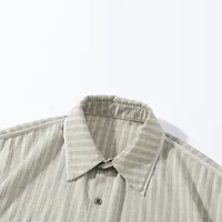 Jiayi Library Men's  Summer New New Style Retro Ami Khaji Wrapper Design Plaid Shirt Antique Style main image 4