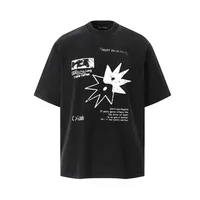 Jiayiku Men's  Summer New American Retro Fashion Brand Washed T-shirt Cotton Loose Half Sleeve High-grade Sense main image 1