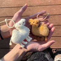 Internet Celebrant Cute Desert Camel Plush Doll Pendant Travel Jewelry Gift Doll Bag Bag Hanging Ornaments  Wholesale main image 2