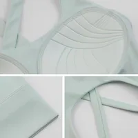 New High Strength Sports Underwear Fixed Chest Pad Beautiful Back Fitness Yoga Suit Running Bra Mid-length Vest main image 3