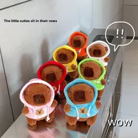 Cute LOVE Sweater Capybara Doll Creative Kappibala Doll Cross-dressing Toys Small Ornaments Keychain Wholesale main image 3