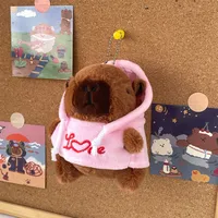 Cute LOVE Sweater Capybara Doll Creative Kappibala Doll Cross-dressing Toys Small Ornaments Keychain Wholesale sku image 7