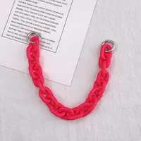 New DIY Mobile Phone Case Hand-held Chain Women's Bag Hand-held Chain Acrylic Colorful Bracelet Detachable Chain sku image 7