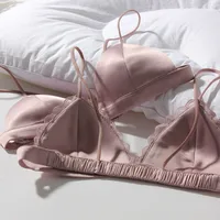 Thin Shoulder Strap Black Small Wrap Bra Beautiful Back Tube Top Sexy Small Bra Stretch Camisole Versatile Underwear Women main image 3