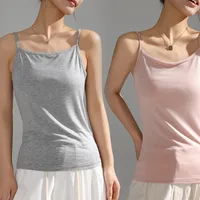 Modal Camisole Women's Spring And Summer  New Basic Solid Color Plus Size Slim-fit Base Shirt Top main image 1