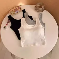 A Generation Of Hair With Chest Pad Vest Women Summer Joker Short Hot Girls Exposed Umbilical Sexy Bottoming Vest Women Wholesale main image 2