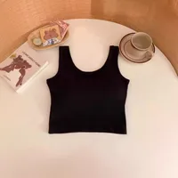 A Generation Of Hair With Chest Pad Vest Women Summer Joker Short Hot Girls Exposed Umbilical Sexy Bottoming Vest Women Wholesale main image 4