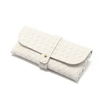 Factory Wholesale Woven Pattern Glasses Box Woven Pattern Nail Buckle Soft Sunglasses Sunglasses Box Can Be Printed LOGO sku image 4