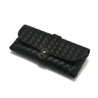 Factory Wholesale Woven Pattern Glasses Box Woven Pattern Nail Buckle Soft Sunglasses Sunglasses Box Can Be Printed LOGO main image 5