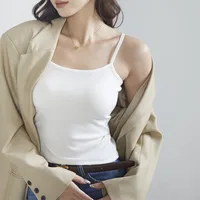 Summer Sexy Women's Tube Top Basic Hot Girl Breast-covering Thread Vest Small Strap Bottoming Women's Inner Wear main image 1