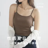 Summer Sexy Women's Tube Top Basic Hot Girl Breast-covering Thread Vest Small Strap Bottoming Women's Inner Wear main image 2