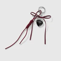 Explosions Y2K New Sweet Cool Exquisite Leather Bow Acrylic Love Cross DIY Keychain main image 4