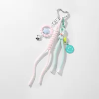 Spring New Ins New Sweet High-value Imitation Pearl Love Star Bow Climbing Rope DIY Key Chain main image 2