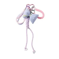Spring New Ins New Sweet High-value Imitation Pearl Love Star Bow Climbing Rope DIY Key Chain main image 5