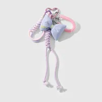 Spring New Ins New Sweet High-value Imitation Pearl Love Star Bow Climbing Rope DIY Key Chain sku image 4