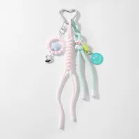 Spring New Ins New Sweet High-value Imitation Pearl Love Star Bow Climbing Rope DIY Key Chain sku image 3