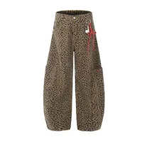 Jiayiku Fashion Brand  New  Vibe Leopard Print Personalized Machete Casual Pants Men And Women Ins Fashion Wide Leg Pants sku image 4