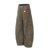Jiayiku Fashion Brand  New  Vibe Leopard Print Personalized Machete Casual Pants Men And Women Ins Fashion Wide Leg Pants main image 2