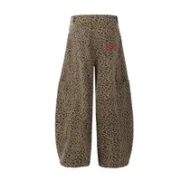Jiayiku Fashion Brand  New  Vibe Leopard Print Personalized Machete Casual Pants Men And Women Ins Fashion Wide Leg Pants main image 3