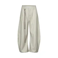 Jiayiku Men's  American Retro Pendant Machete Dress Pants Men's And Women's Cleanfit Loose Casual Pants sku image 5