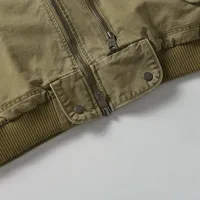 Jiayi Library Men's  Spring American Locomotive Wind Vintage Heavy Flying Jacket Water Washing Tooling Jacket main image 4