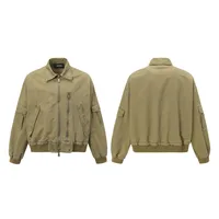 Jiayi Library Men's  Spring American Locomotive Wind Vintage Heavy Flying Jacket Water Washing Tooling Jacket main image 5