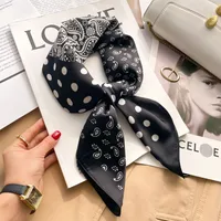 70 Silk Scarf Neck Small Square Scarf New Wave Dot Silk Scarf Small Scarf High-grade Small Scarf For Women sku image 12