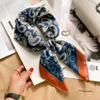 70 Silk Scarf Neck Small Square Scarf New Wave Dot Silk Scarf Small Scarf High-grade Small Scarf For Women sku image 34