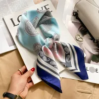 70 Silk Scarf Neck Small Square Scarf New Wave Dot Silk Scarf Small Scarf High-grade Small Scarf For Women sku image 9
