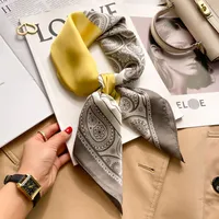70 Silk Scarf Neck Small Square Scarf New Wave Dot Silk Scarf Small Scarf High-grade Small Scarf For Women sku image 11