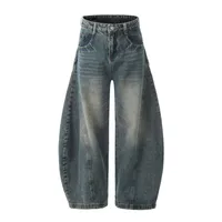 Jiayiku Tide Brand  Spring American Retro Washed Machete Jeans Straight Cleanfit Pants main image 1
