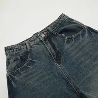 Jiayiku Tide Brand  Spring American Retro Washed Machete Jeans Straight Cleanfit Pants main image 4