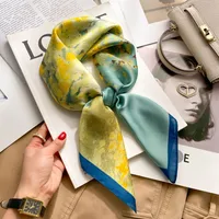 70 Silk Scarf Neck Small Square Scarf New Wave Dot Silk Scarf Small Scarf High-grade Small Scarf For Women sku image 5