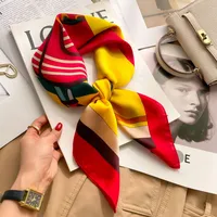 70 Silk Scarf Neck Small Square Scarf New Wave Dot Silk Scarf Small Scarf High-grade Small Scarf For Women sku image 16