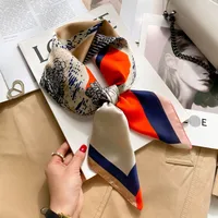70 Silk Scarf Neck Small Square Scarf New Wave Dot Silk Scarf Small Scarf High-grade Small Scarf For Women sku image 31
