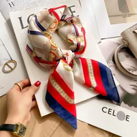70 Silk Scarf Neck Small Square Scarf New Wave Dot Silk Scarf Small Scarf High-grade Small Scarf For Women sku image 37