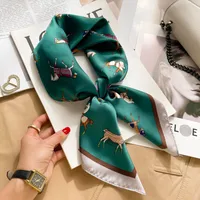 70 Silk Scarf Neck Small Square Scarf New Wave Dot Silk Scarf Small Scarf High-grade Small Scarf For Women sku image 47