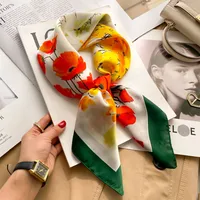 70 Silk Scarf Neck Small Square Scarf New Wave Dot Silk Scarf Small Scarf High-grade Small Scarf For Women sku image 52