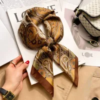 70 Silk Scarf Neck Small Square Scarf New Wave Dot Silk Scarf Small Scarf High-grade Small Scarf For Women sku image 57