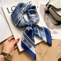 70 Silk Scarf Neck Small Square Scarf New Wave Dot Silk Scarf Small Scarf High-grade Small Scarf For Women sku image 59