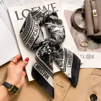 70 Silk Scarf Neck Small Square Scarf New Wave Dot Silk Scarf Small Scarf High-grade Small Scarf For Women sku image 60