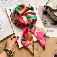 70 Silk Scarf Neck Small Square Scarf New Wave Dot Silk Scarf Small Scarf High-grade Small Scarf For Women sku image 70