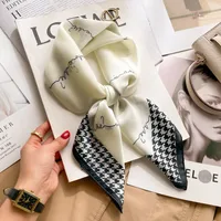 New Style Polo Dot High-end Silk Scarf Women's Fashionable All-match Silk Small Square Scarf Professional Decorative Spring And Autumn Scarf Scarf main image 1