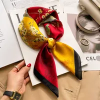 New Style Polo Dot High-end Silk Scarf Women's Fashionable All-match Silk Small Square Scarf Professional Decorative Spring And Autumn Scarf Scarf main image 2