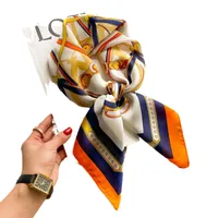 New Style Polo Dot High-end Silk Scarf Women's Fashionable All-match Silk Small Square Scarf Professional Decorative Spring And Autumn Scarf Scarf main image 5